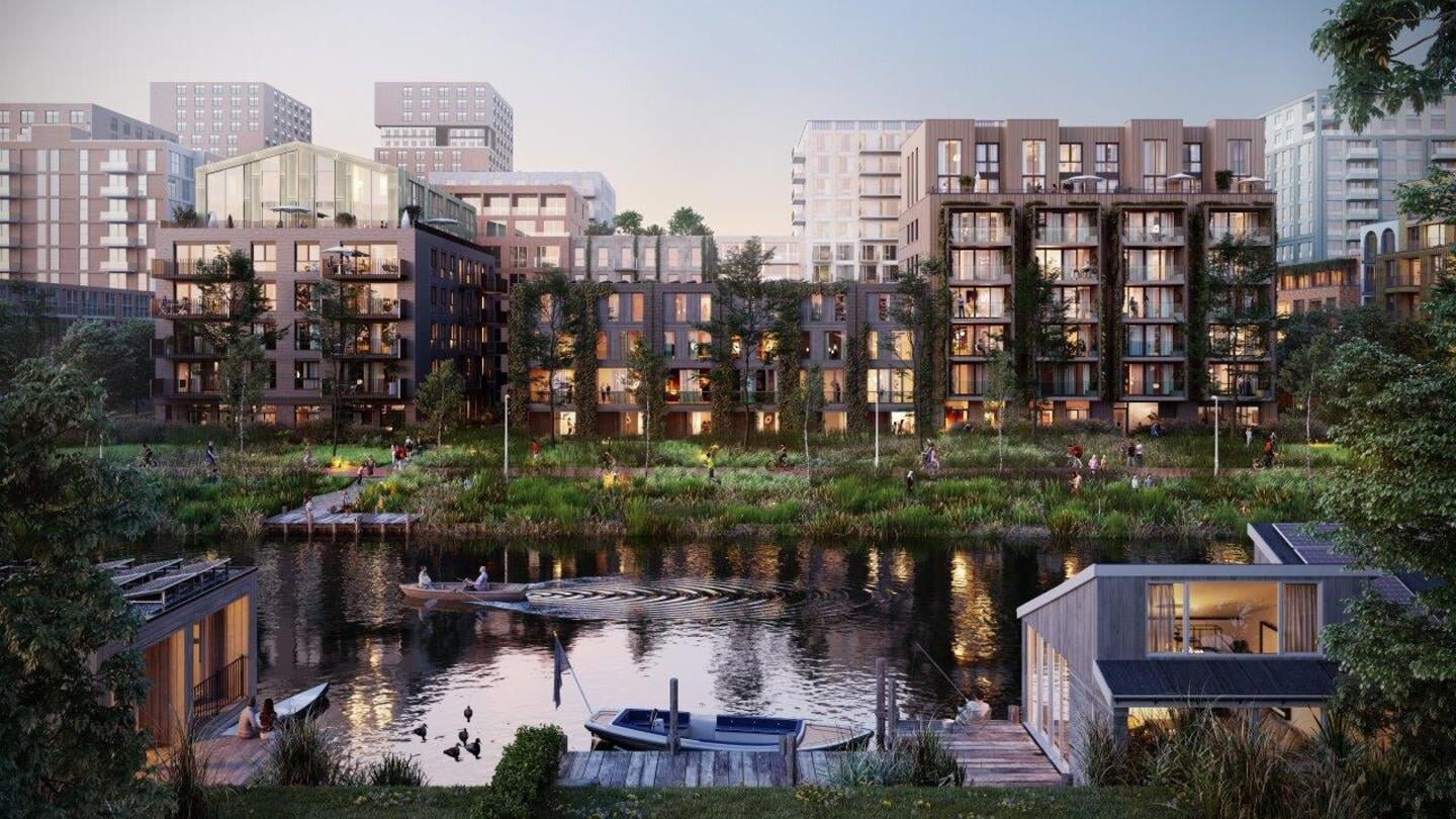 Bouwproject met woningen